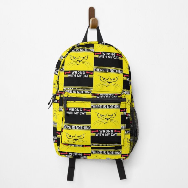 Item preview, There Is Nothing Wrong With My Cat Yellow Angry Kitty Face designed and sold by BintiTurro.