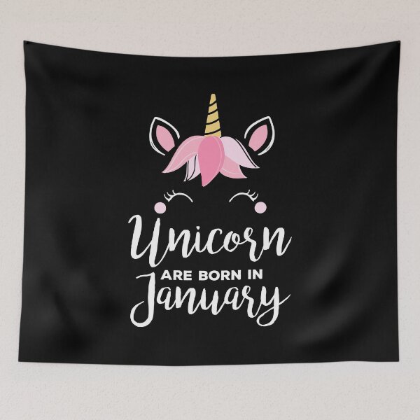 Item preview, Unicorn Are Born in January Awesome Colorful  Birthday designed and sold by Merchking1.