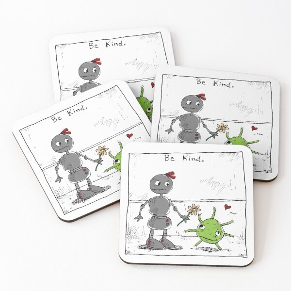 Item preview, Be Kind - Friendship Message - Zap Day Robot designed and sold by Blaise Kolodychuk.
