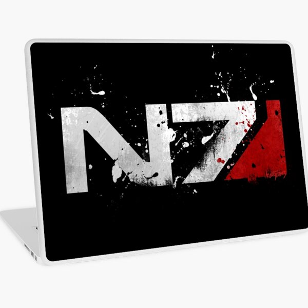 Mass Effect Distressed N7 Laptop Skin