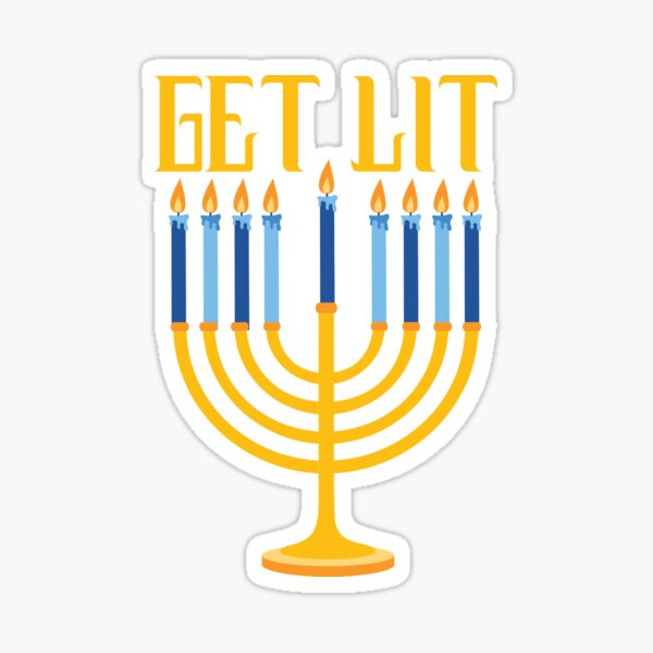 hanukkah stickers redbubble