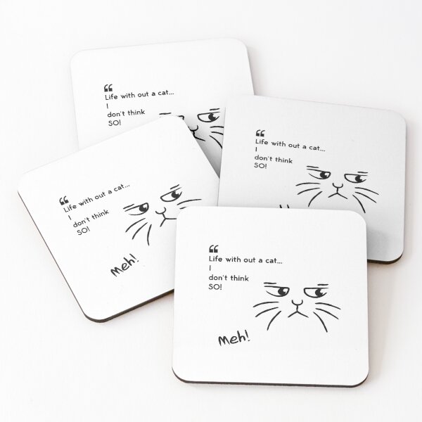 Item preview, Funny Meh cat - funny cat quote designed and sold by NathBros.
