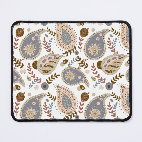 Item preview, Muted grey and beige paisley pattern designed and sold by Home Cyn Home.
