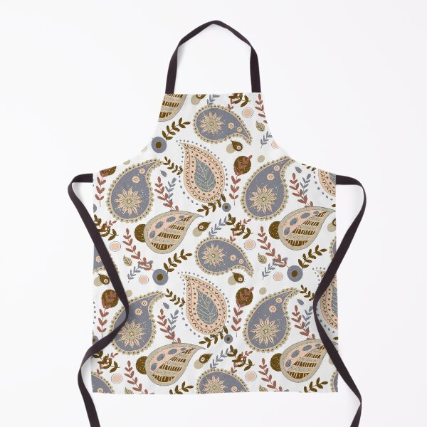 Item preview, Muted grey and beige paisley pattern designed and sold by Home Cyn Home.