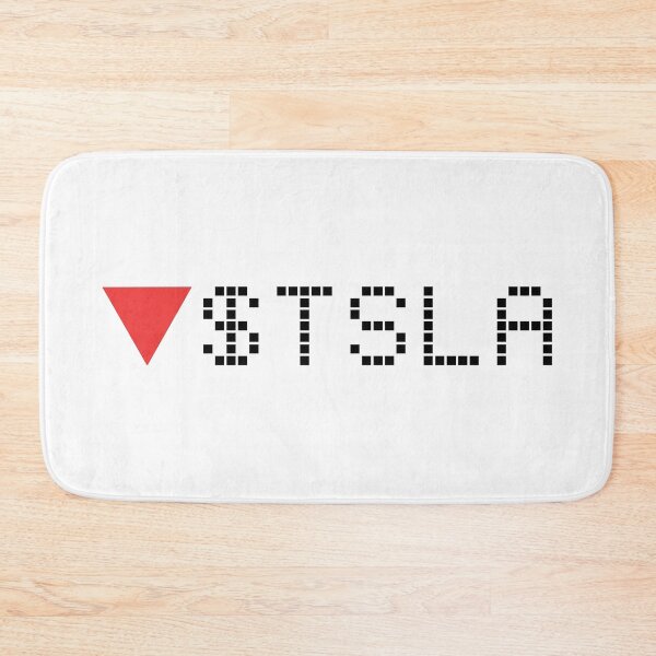 Item preview, Tesla Stock Ticker Red - Black Font designed and sold by frankyou.