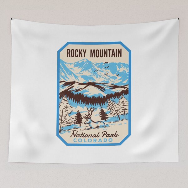 Item preview, Rocky Mountain National Park Retro designed and sold by HalpinDesign.