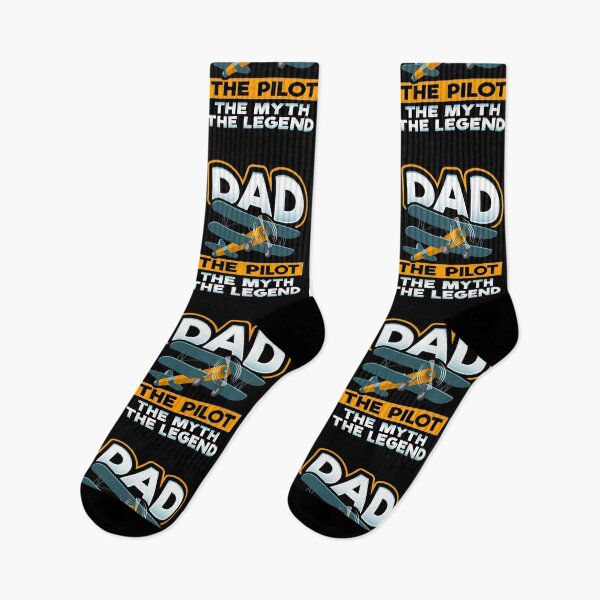 Item preview, Dad The Pilot The Myth, The Legend, Airplane Aircraft, Flying High Leisure Time designed and sold by Merchking1.