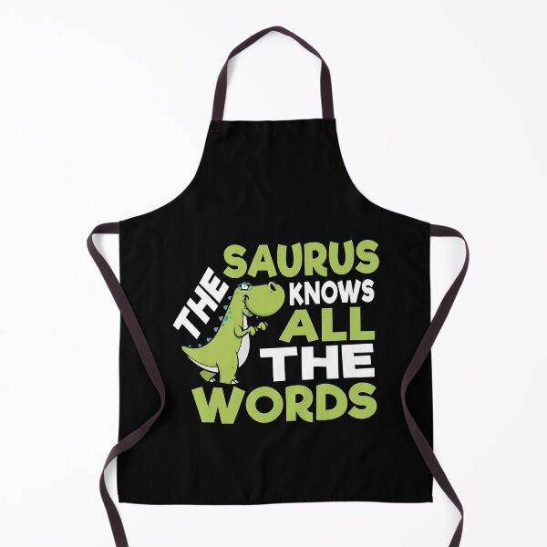 Item preview, Thesaurus Knows All the Words Thesaurus Day Pun Dinosaur designed and sold by Merchking1.