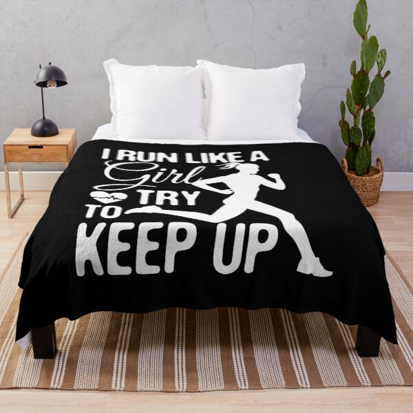 Item preview, I Run Like A Girl Try To Keep Up, Funny Girls Running Motivation designed and sold by Merchking1.