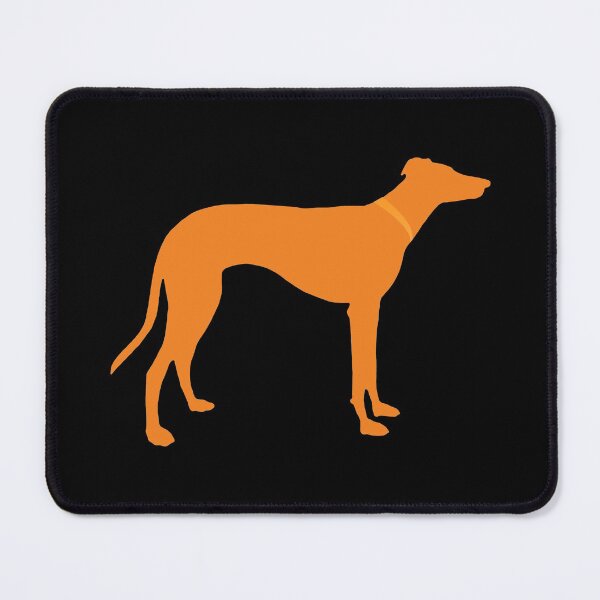 Item preview, Orange sighthound silhouette designed and sold by houndpixnz.