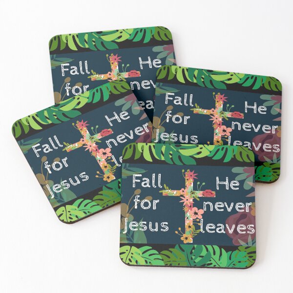 Item preview, Fall For Jesus, He Never Leaves designed and sold by Daluyong.