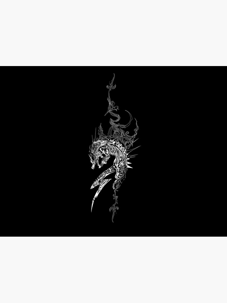 "White Dragon Tattoo" Poster by BadassFashions Redbubble