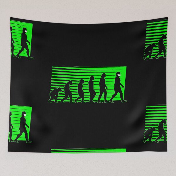 Item preview, funny evolution of man coronavirus designed and sold by Gossip Rag.