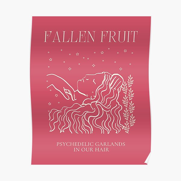 Póster «Letras de Fallen Fruit Poster» de heyvisuals Redbubble