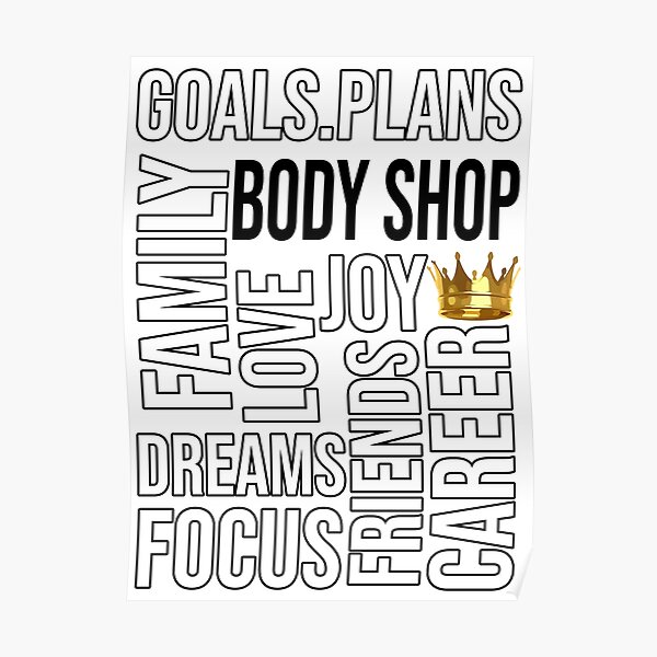 "The Body Shop Reps Motivational Products and Merchandise" Poster by