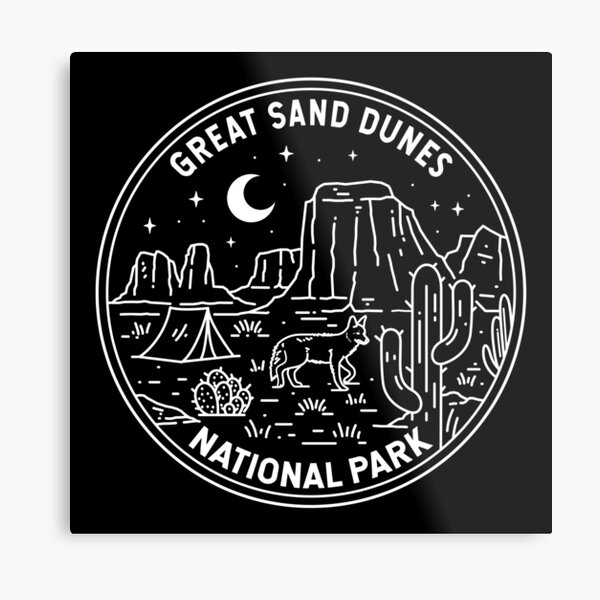 Item preview, Great Sand Dunes National Park Colorado Monoline designed and sold by KrisSidDesigns.