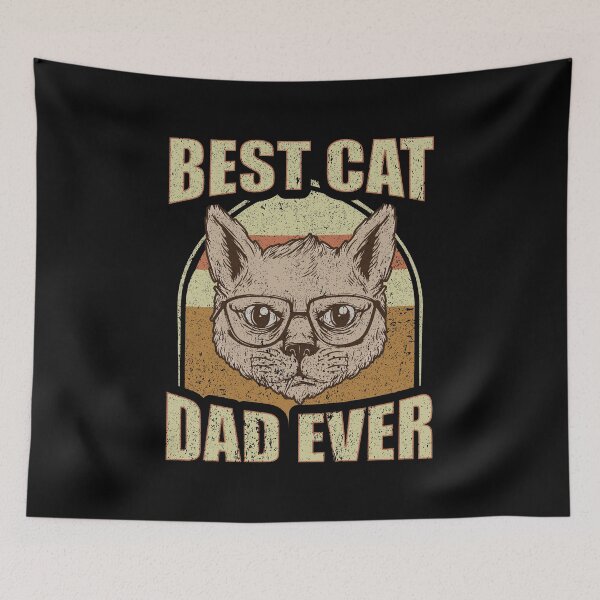 Item preview, Vintage Best Cat Dad Ever Cat Daddy Fathers Gift, Ailurophile Cat Husband, Cute Cat designed and sold by Merchking1.