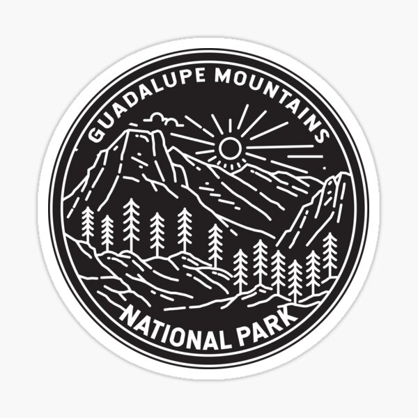 Item preview, Guadalupe Mountains National Park Texas Monoline designed and sold by KrisSidDesigns.