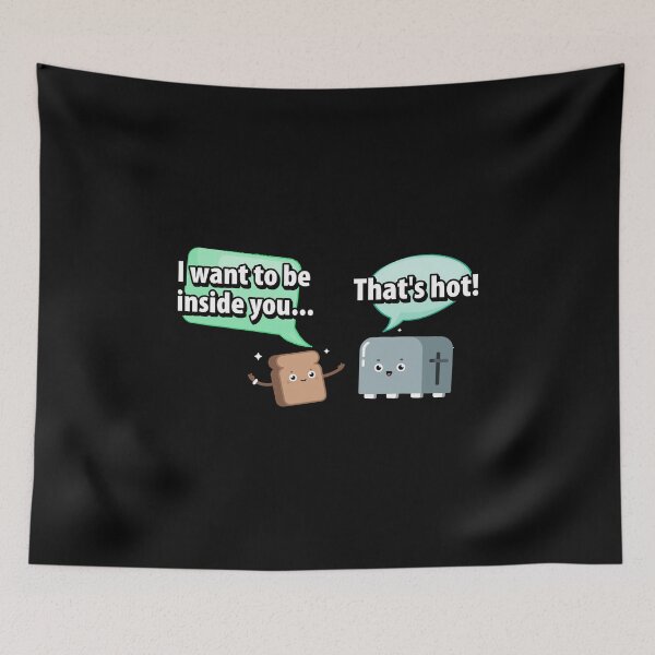 Item preview, Funny Bread and Toaster  Toast and Toasty Let's Get Toasted Hot designed and sold by Merchking1.
