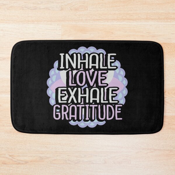 Item preview, Inhale Love, Exhale Gratitude , Yoga Meditation Mindfulness, Breathe In And Breath Out designed and sold by Merchking1.