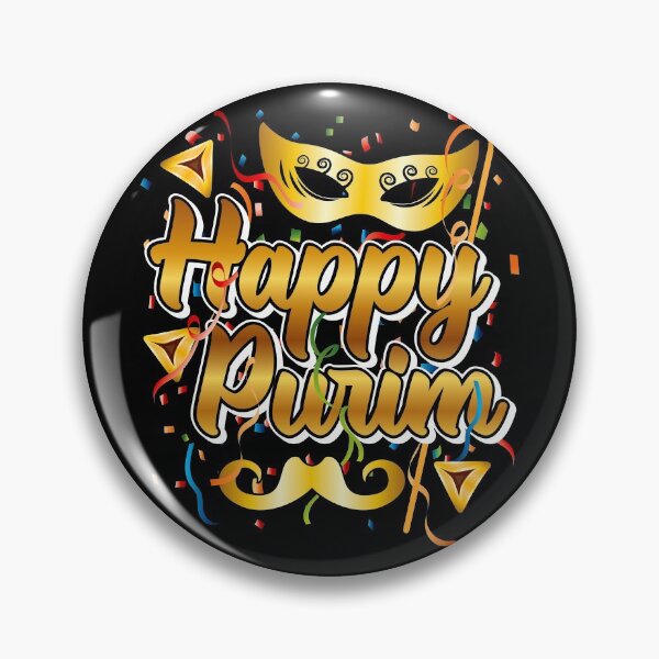 Item preview, Happy Purim  Mask Picture Ancient Jewish Holiday Biblical Story designed and sold by Merchking1.
