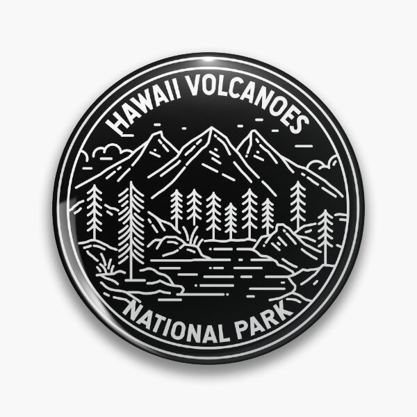 Artikelvorschau, Hawaii-Volcanoes-Nationalpark Hawaii-Monolinen entworfen und verkauft von KrisSidDesigns.