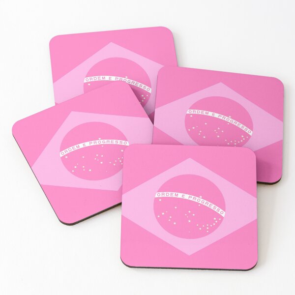 Item preview, Pink Brazilian Flag designed and sold by holografica.