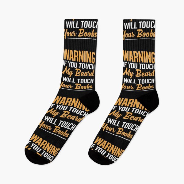 Item preview, Warning If You Touch My Beard, I Will Touch Your Boobs, Funny Beard Quotes  designed and sold by Merchking1.