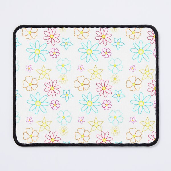 Item preview, Fun bright simple pink blue and orange flower pattern designed and sold by -Lily-Anne-.
