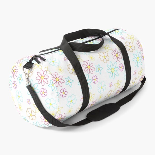 Item preview, Fun bright simple pink blue and orange flower pattern designed and sold by -Lily-Anne-.
