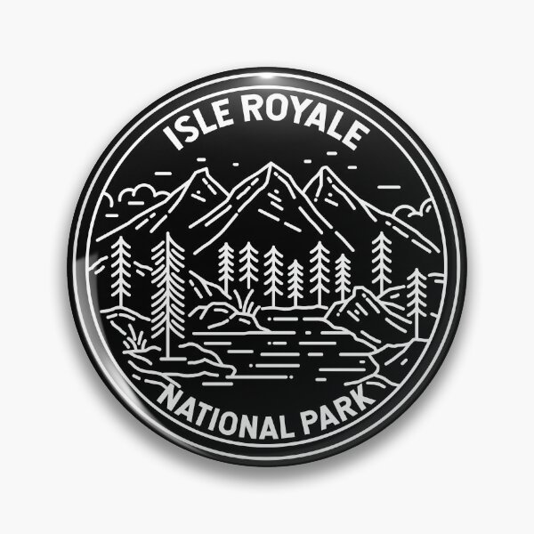 Item preview, Isle Royale National Park Michigan Monoline designed and sold by KrisSidDesigns.