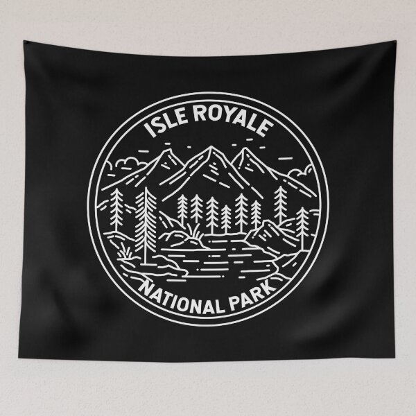 Item preview, Isle Royale National Park Michigan Monoline designed and sold by KrisSidDesigns.