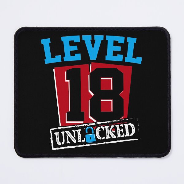 Item preview, Level 18 Unlocked Legally Gaming Gamer Birthday Born in 2001 designed and sold by Merchking1.