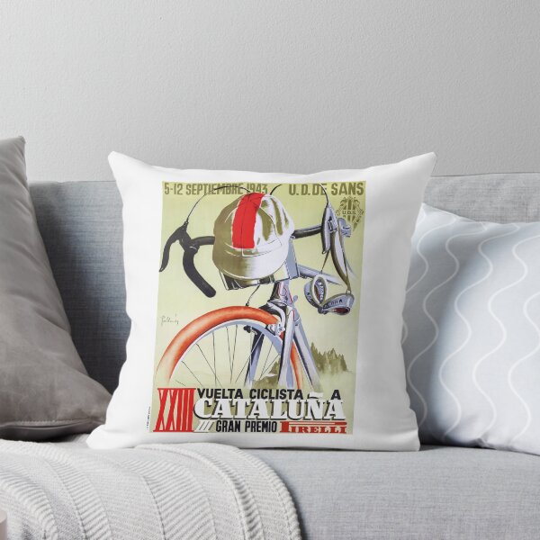 Item preview, 1943 SPAIN Tour Of Catalonia Bicycle Race Poster designed and sold by retrographics.