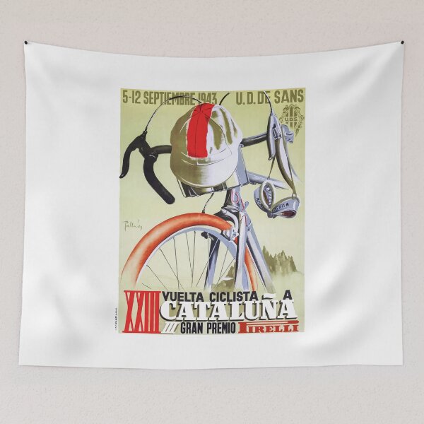 Item preview, Cartel de la carrera ciclista de la Vuelta a Cataluña de 1943 designed and sold by retrographics.