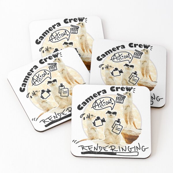Item preview, Camera Crew: A Gang of Messy Meerkat Filmmakers - Funny Animal Photo x Doodle Hand Drawing - Action, Filming, Rendering Film Crew Team Shirt designed and sold by sthNnth.