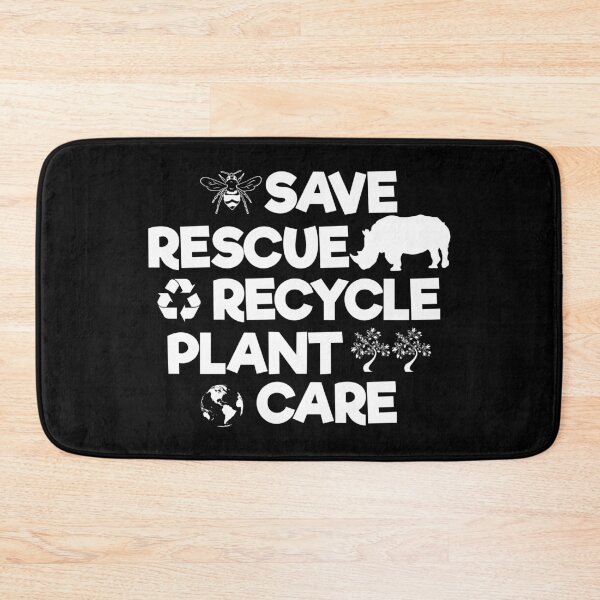 Item preview, Save Bees Rescue Animals Recycle Plastic, Saving Rescuing Recycling, Love The Nature designed and sold by Merchking1.