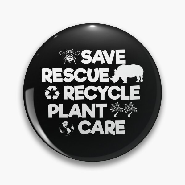 Item preview, Save Bees Rescue Animals Recycle Plastic, Saving Rescuing Recycling, Love The Nature designed and sold by Merchking1.