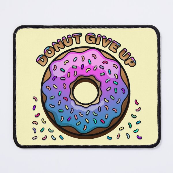 Item preview, Donut Give Up designed and sold by WolfandWillow.