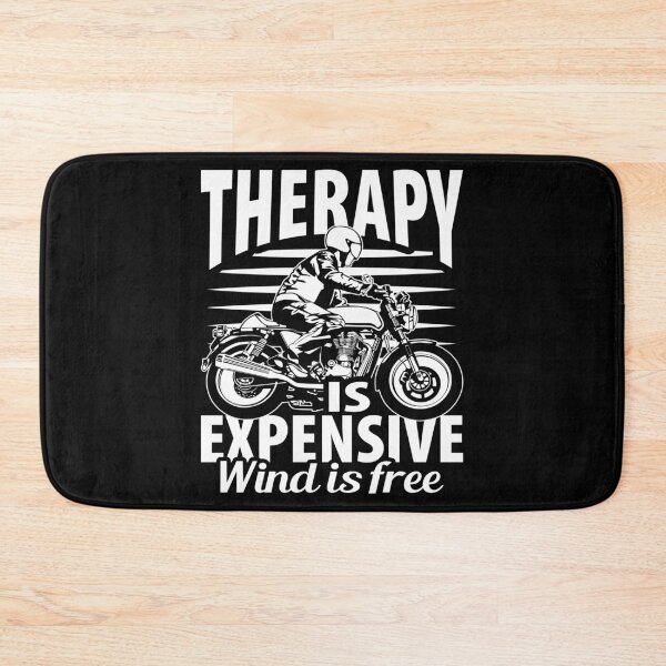 Item preview, Therapy Is Expensive, Wind Is Free, Funny Sarcastic Biker designed and sold by Merchking1.