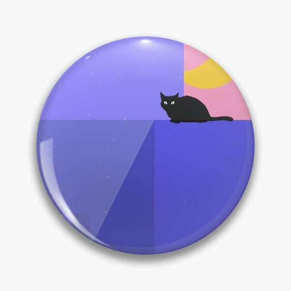 Item preview, Minimal Cat Art - Violet Moonlight designed and sold by Hoanggommie.