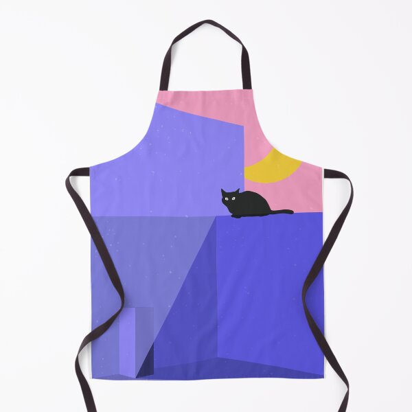 Item preview, Minimal Cat Art - Violet Moonlight designed and sold by Hoanggommie.