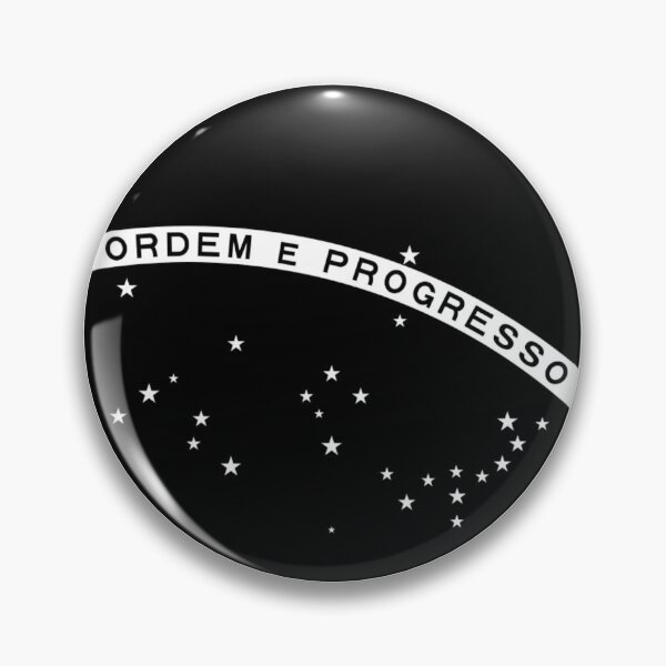 Item preview, Black & White Brazilian Flag designed and sold by holografica.