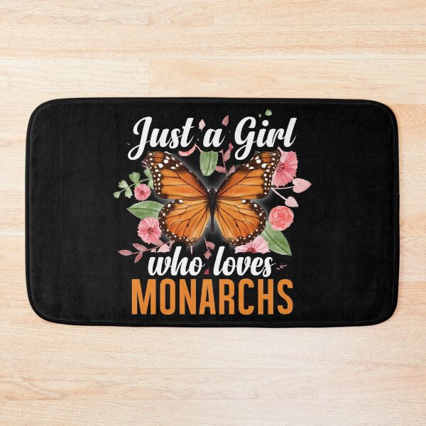 Item preview, Just A Girl Who Loves Monarch Butterfly Butterflies, Floral Monarchs Orange Butterfly  designed and sold by Merchking1.