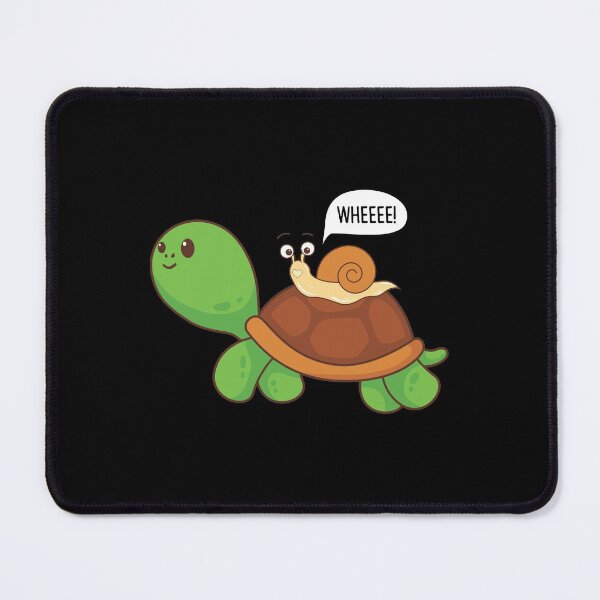 Item preview, Cute Snail Riding on Turtle Yelling Whee Funny designed and sold by Merchking1.