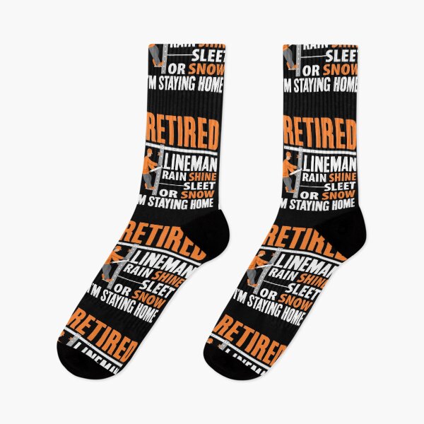 Item preview, Retired Lineman Rain Shine Sleet or Snow I'm Staying Home, Funny Retirement  designed and sold by Merchking1.