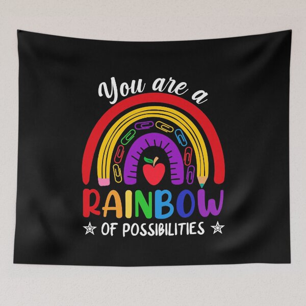 Item preview, You Are A Rainbow Of Possibilities Black1 designed and sold by Prabakim.