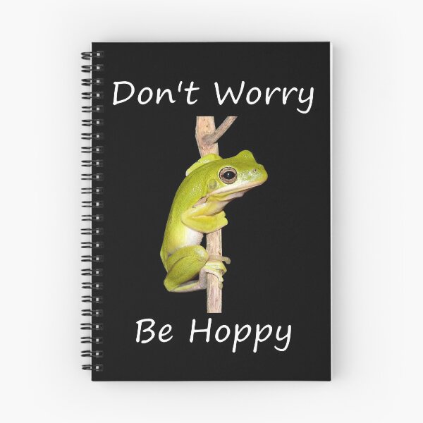 Item preview, Don't Worry Be Hoppy Green Tree Frog designed and sold by Paul-Prints.