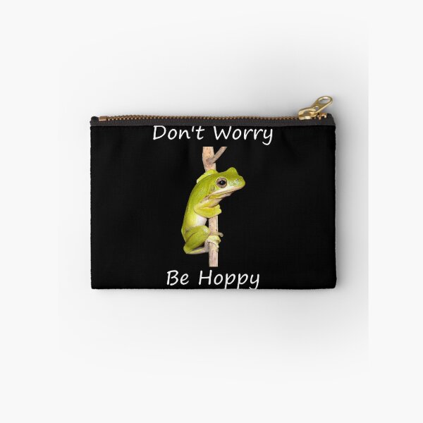Item preview, Don't Worry Be Hoppy Green Tree Frog designed and sold by Paul-Prints.