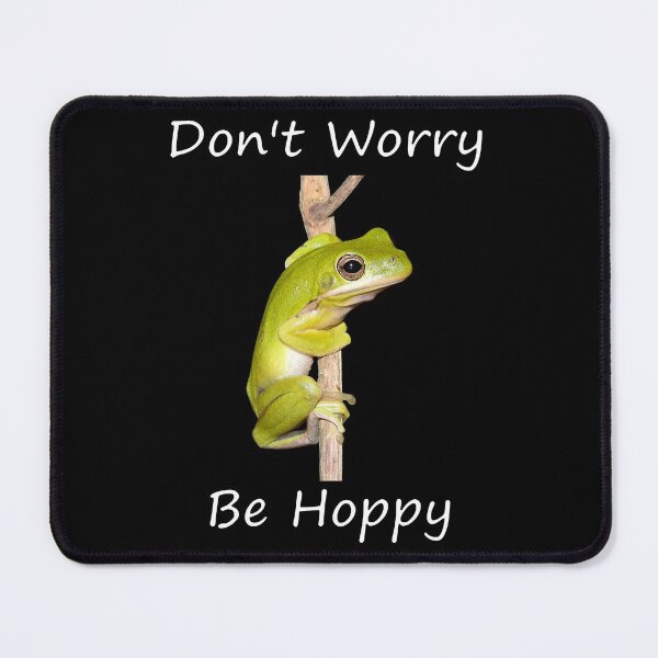 Item preview, Don't Worry Be Hoppy Green Tree Frog designed and sold by Paul-Prints.